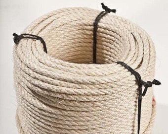 Sisal rope Sisal rope Ø 6,8,10,12,14 mm - 50 m coils untreated scratching post rope