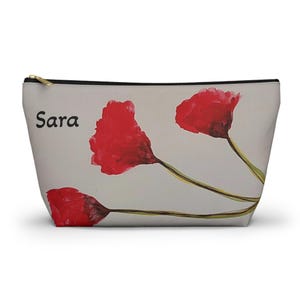 Personalisierte Blumenbeutel Beutel - Make-up Tasche, Federmäppchen, Reiseveranstalter - Original Art