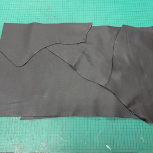 Black Napa Leather Scraps: 5 Square Foot Genuine Leather Pieces