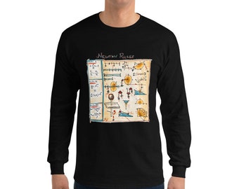 Long Sleeve T-Shirt with Isaac Newton's Rules