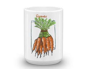 Carrot-lover illustrated Coffee Mug