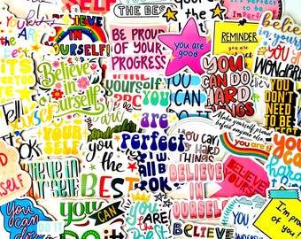 Mental Health Awareness Stickers: Inspirational Quote Vinyl Decals