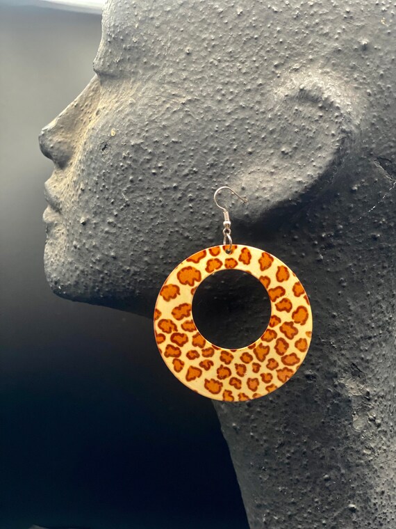 Trendy Elegant Women LadiesLeopard Round Dangle Statement Earrings Jewelry New Trendy Elegant Women LadiesLeopard Round Dangle Statement Earrings Jewelry New