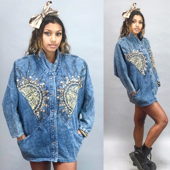 jeweled jean jacket