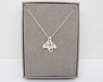 Sterling Silver Stingray Necklace | Manta Ray Necklace | Stingray Jewellery | Ocean | 925 Silver