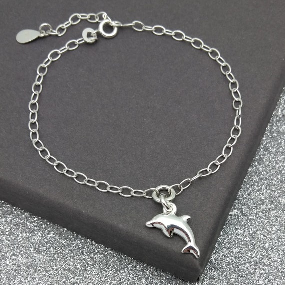 Sterling silver shop dolphin bracelet
