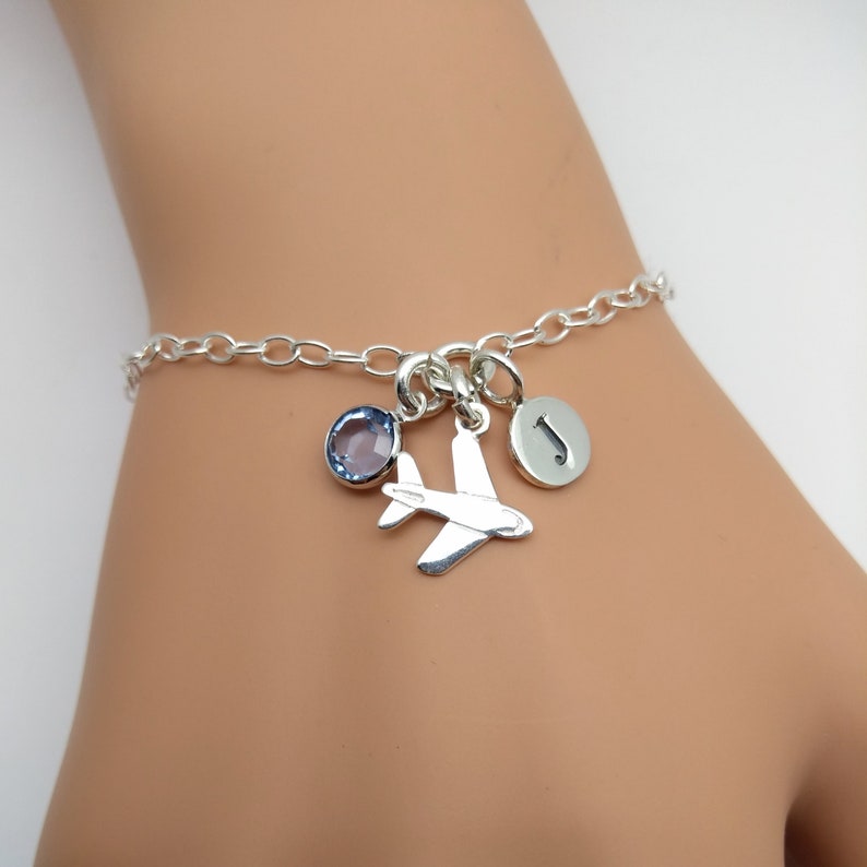 Aeroplane Sterling Silver Bracelet Silver Plane Jewellery Etsy