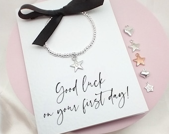 Good Luck First Day Card, New Job Card, Starting College School University