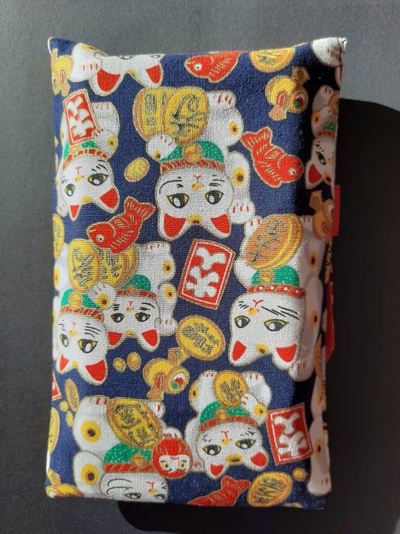 Maneki Neko Japanese Lucky Fortune Cat Tarot Bag Foldover | Etsy