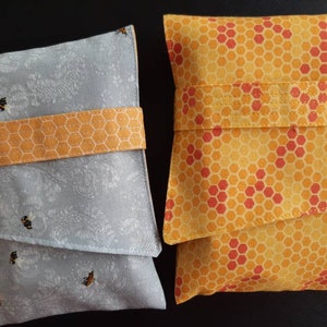 Sac de tarot en nid d'abeille Abeilles Pochette pliable pour cartes Oracle, cadeau pour ami spirituel