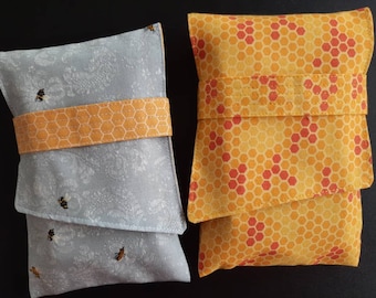 Honey Bee Honeycomb Tarot Bag Oracle Card Foldover Pouch Gift for Spiritual friend