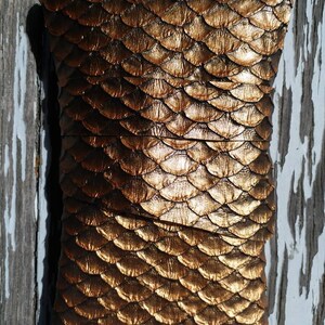 Tarottas Dragon Scale: bronzen orakelzakje van kunstleer Bronze Dragon Scales