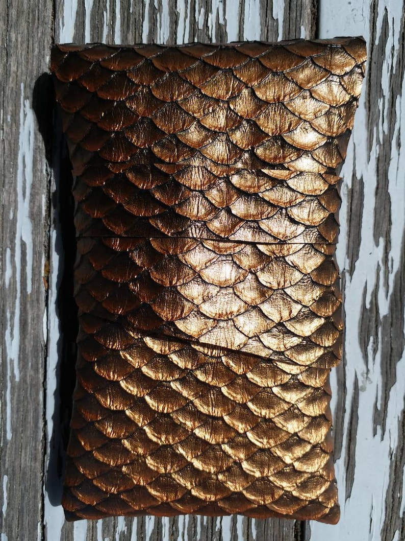 Tarottas Dragon Scale: bronzen orakelzakje van kunstleer Bronze Dragon Scales