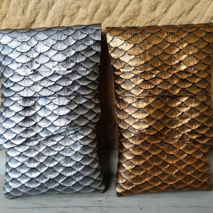 Tarottas Dragon Scale: bronzen orakelzakje van kunstleer afbeelding 2