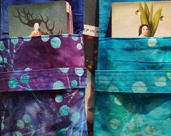 Indonesian Batik Tarot Bag: Foldover Design Oracle Card Pouch