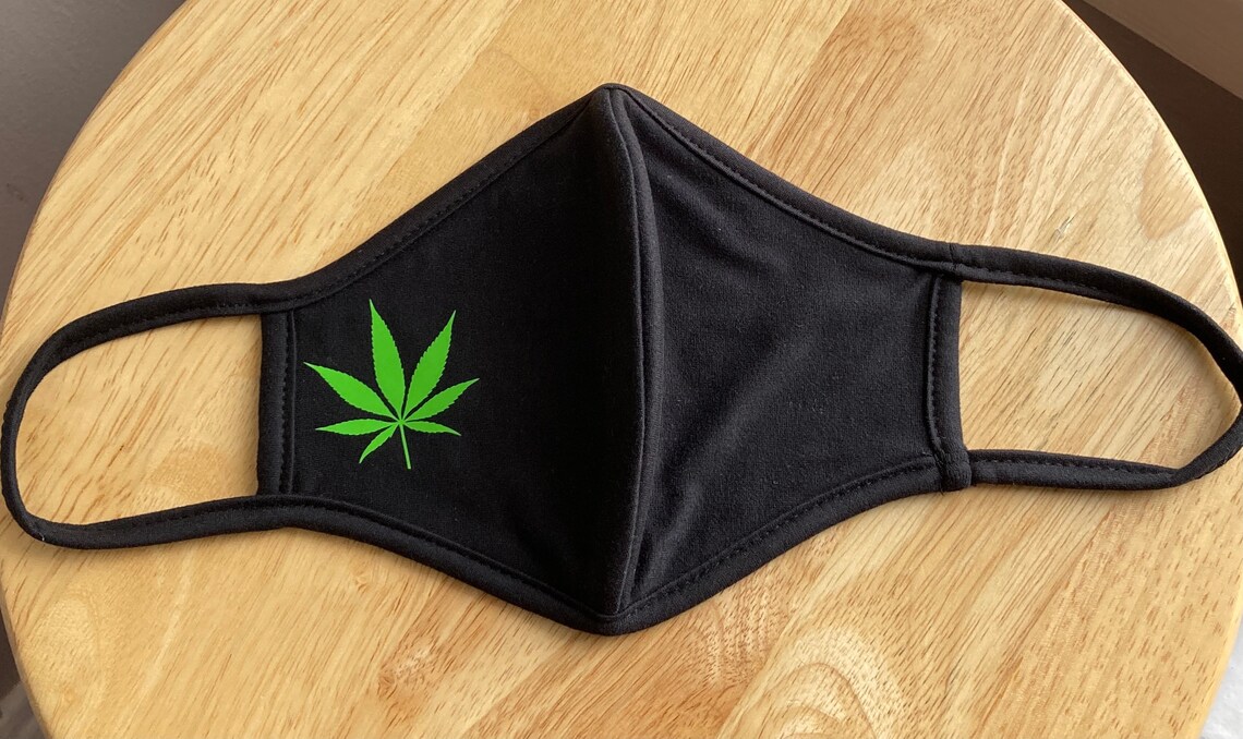 Weed mask Marijuana mask Stoner mask Cotton face mask Etsy