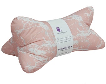 Reading bones marble rosé | Neck pillow neck roll pillow bookend neck pillow decoration washable