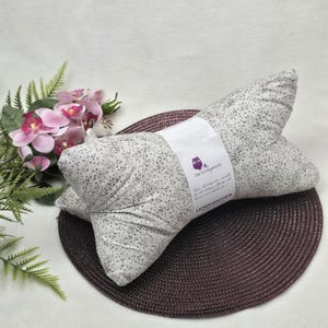 Cuscino da lettura a cuneo con pois beige | Cuscino a cuneo per il collo, porta tablet, fermalibri decorativo lavabile