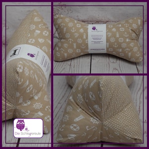 Reading bone lighthouse beige Neck pillow, neck roll, bookend, neck pillow, decoration, washable image 2