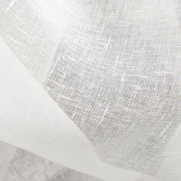 Linen transparent 100% real white light net of bales wide 150 cm in price 1 running meter