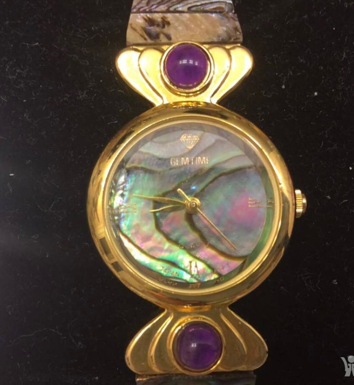 silver seashell watch