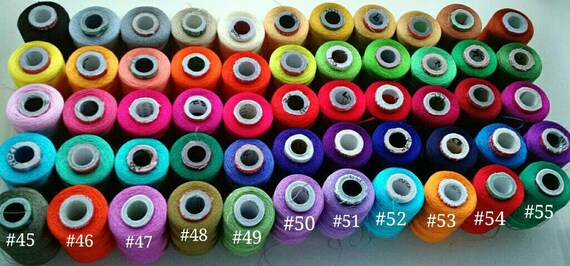 Machine à fil de soie - 50 bobines 500 - broderie d’alimentation - 500 bobines verges/Spool - soyeux couleurs de broderie - Art soie - Get BONUS 2 bobines 6b13e0 Machine à fil de soie - 50 bobines 500 - broderie d’alimentation - 500 bobines verges/Spool - soyeux couleurs de broderie - Art soie - Get BONUS 2 bobines 6b13e0
