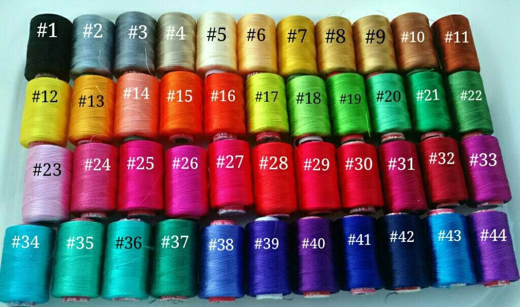 Machine à fil de soie - 50 bobines - broderie d’alimentation - 500 verges/Spool - soyeux couleurs de broderie - Art soie - Get BONUS 2 bobines Machine à fil de soie - 50 bobines 500 - broderie d’alimentation - 500 bobines verges/Spool - soyeux couleurs de broderie - Art soie - Get BONUS 2 bobines 6b13e0
