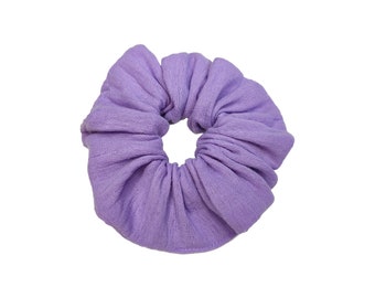 Scrunchie Haargummi Musselin flieder