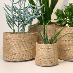 Hessian bag planters sale