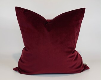 Red Velvet Cushion Etsy