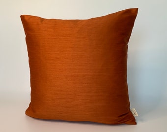 Burnt orange pillow | Etsy Orange Throw Pillow Cover