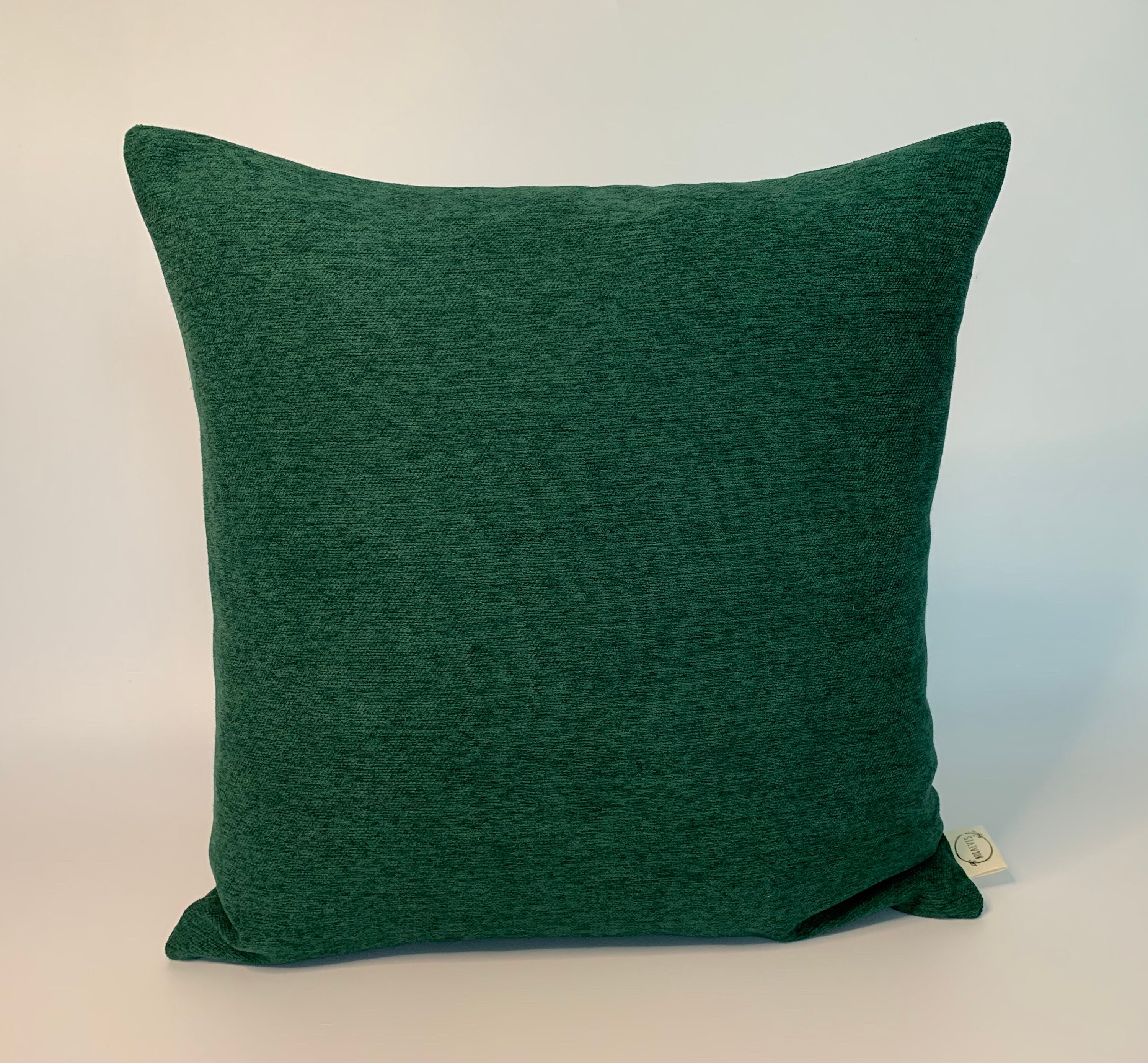 Eco friendly green scatter plain green cushion cover eco Etsy