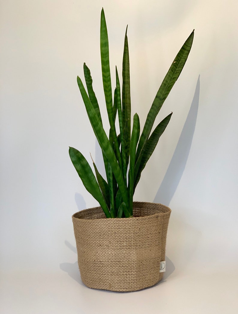 Altered Upcycled Hessian Pot Plant Covers / Hessian Coffee Etsy