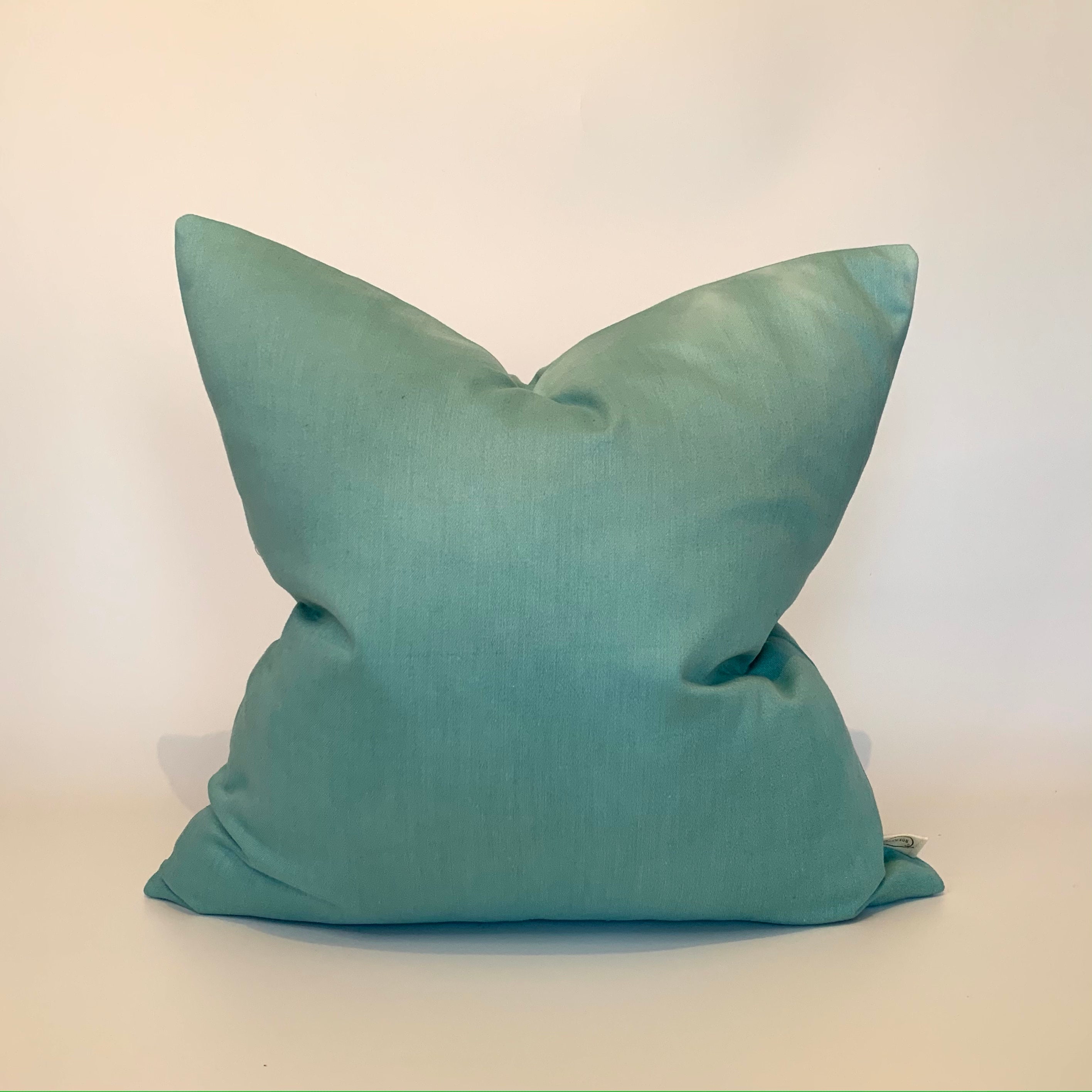 Eco friendly teal scatter hand dyed teal cushion cover eco Etsy