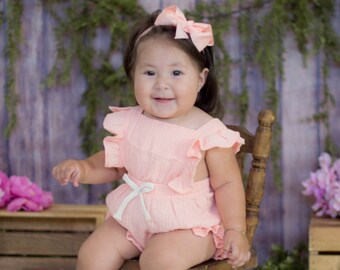 Footies Rompers Ropa Vintage Romper De Lino Baby Romper Ropa Para Beb U00e9 Clothes For Girls Blue Romper Ropa Para Ni U00f1as Ropa De Lino Romper Para Bebe Boys Clothing