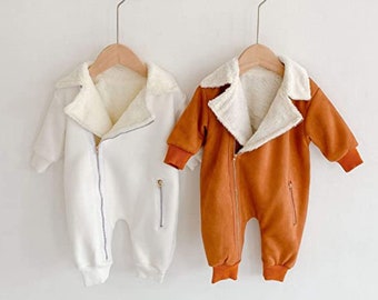 newborn winter romper
