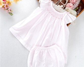 smocked easter dress for baby girl
