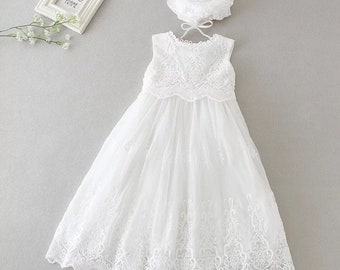 lace baptism dress for baby girl