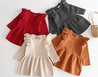 white sweater dress for girls