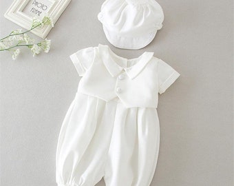 christening romper girl
