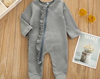 inverted zipper footie pajamas