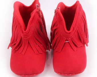 red boots for baby girl