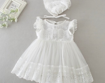 newborn baptism outfit girl