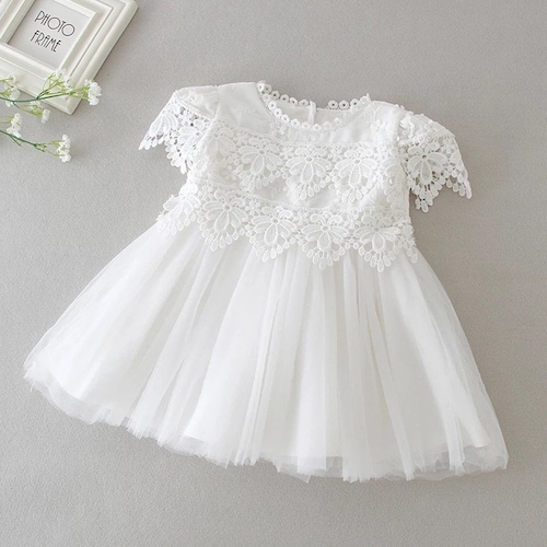 White Christening Gown Lace Baptism Gown for Baby Infant Etsy