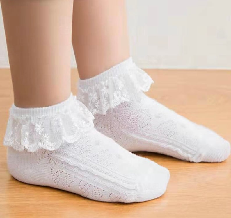 Ruffled Socks Lace Socks Baby socks Girls Socks Little Girls Etsy