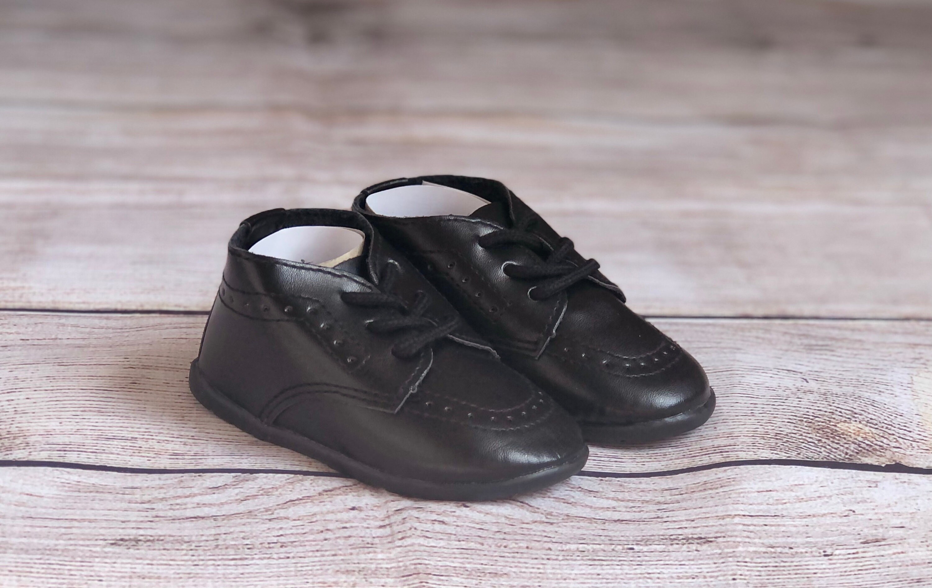 Baby Boy Black Dress Shoes Baby Boy Baptism Shoes Baby Boy Etsy