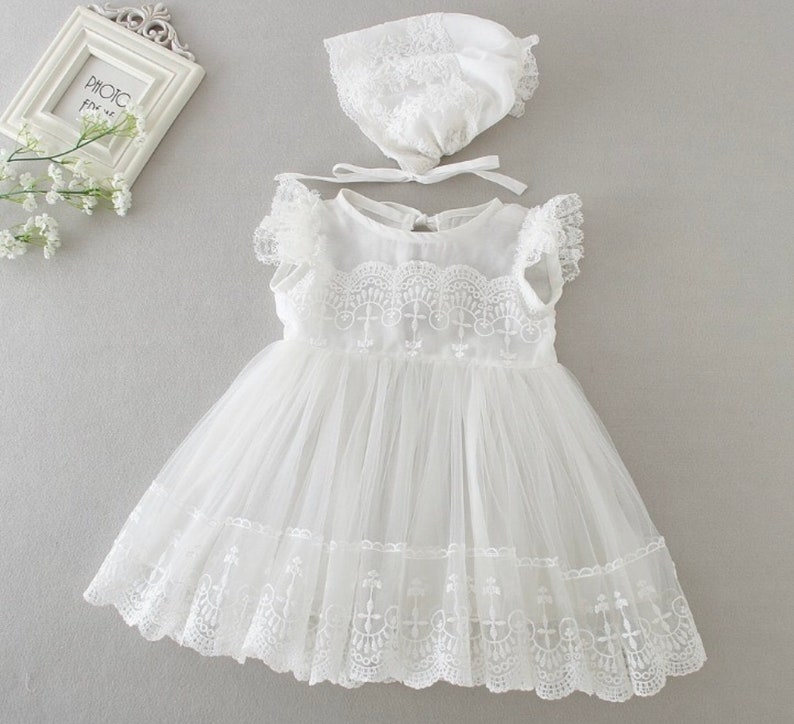 Baby Girl Christening Dress Girls Lace Baptism Dress Lace Etsy