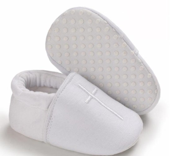 white baptism shoes for baby boy