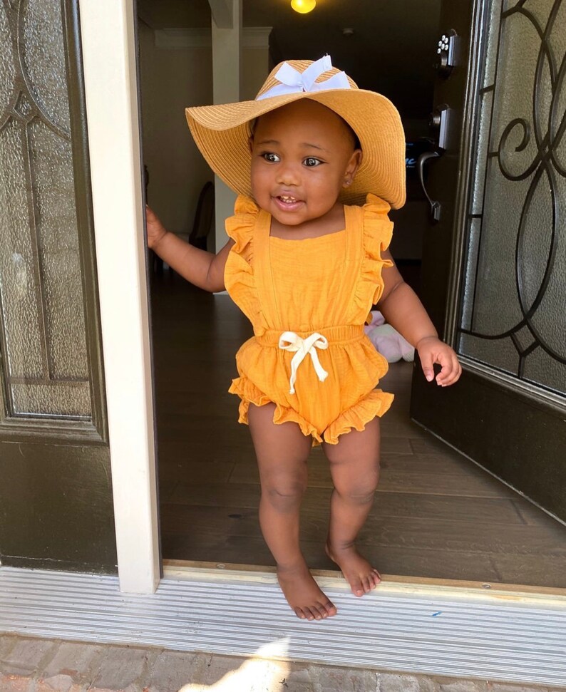 Baby Girl Cotton Romper Toddler Romper Spring Baby Frill Etsy