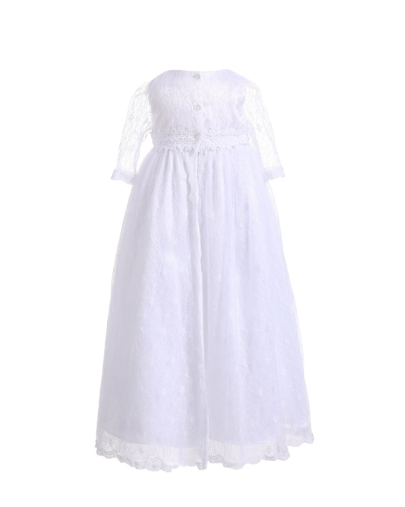 Baby Girl Longsleeve Christening Dress girls Lace Baptism Etsy